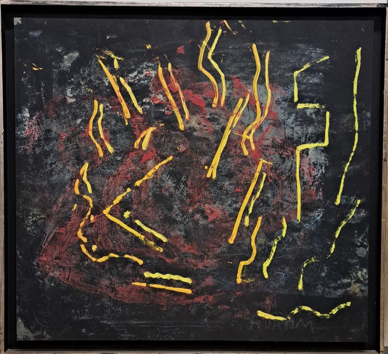 W2707-00 Dahm - Abstraktion mit gelben und orangen Strichen.jpg